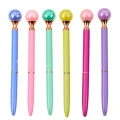Długopis Z Dużą Perłą Obrotowy Mechanizm Niebieski Tusz 1.0mm Mix