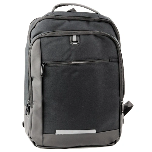 Plecak Biznesowy USB Kieszeń Na Laptopa Czarny 16L 45cm