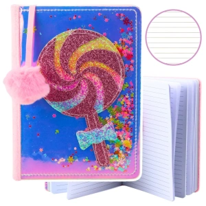 Zeszyt notatnik w linie Lizak Konfetti holograficzny A5, 80 kartek