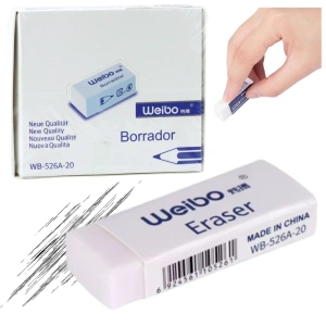 Gumka do mazania Weibo biała 6 cm
