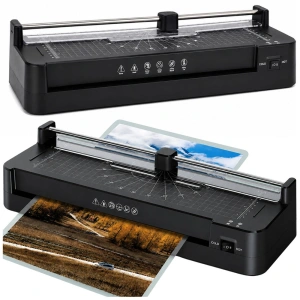 Laminator A3 z gilotyną do dokumentów i zdjęć, czarny