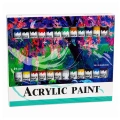 Zestaw Do Malowania Farby Akrylowe Artystyczne 24 Kolory 12 ml
