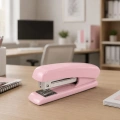 Zszywacz Biurowy Metalowy Do 25 Kartek 24/6 26/6 Zszywki Różowy