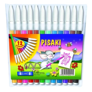 Flamastry pisaki 12 kolorów KAMET