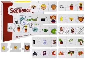 Puzzle edukacyjne – układanka nauka 10 połączeń