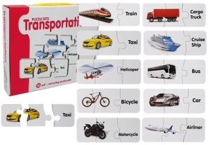 Puzzle edukacyjne Układanka Transport – 10 połączeń
