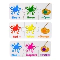 Puzzle Edukacyjne Kolory Po Angielsku 10 Połączeń