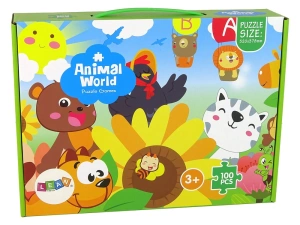 Puzzle dla dzieci – zwierzątka domowe, 100 elementów