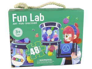 Puzzle dla dzieci Laboratorium 48 elementów Lean Toys