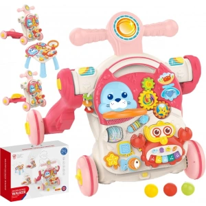 WOOPIE BABY Pchacz, chodzik, stolik edukacyjny, hulajnoga i jeździk 4w1