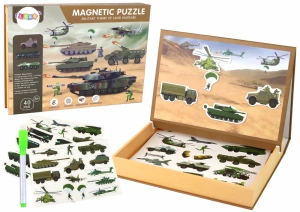 Edukacyjne puzzle magnetyczne – wojna lądowa