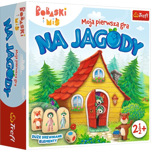 Moja pierwsza gra Na Jagody Bobaski i Miś Trefl 02063