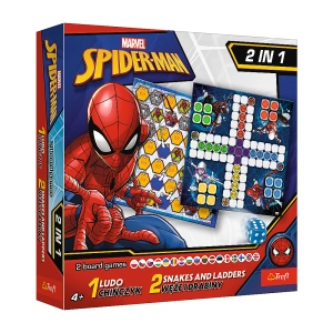 Gra planszowa 2w1 Chińczyk Węże i drabiny Spider-Man Trefl 02419