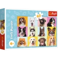 Puzzles - 60 - Słodkie psiaki - Trefl 17374