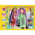 Puzzle - 4w1 (35, 48, 54, 70) - Wesoły świat Barbie - Trefl 34626