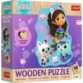 Puzzle - 50 Drewniane - Wesoła Gabi - Koci Domek Gabi - Trefl 20260