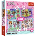 Puzzle - 4w1 (35, 48, 54, 70) - Poznaj laleczki - LOL Surprise! - Trefl 34613