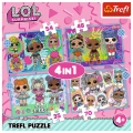 Puzzle - 4w1 (35, 48, 54, 70) - Poznaj laleczki - LOL Surprise! - Trefl 34613
