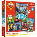 Puzzle - 3w1 ( 20, 36, 50) - Dzień Strażaka Sama - Trefl 34868