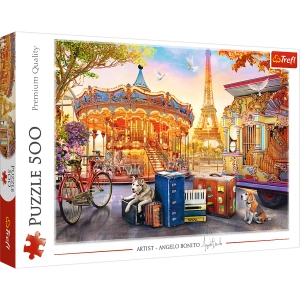 Puzzle - 500 - Wakacje w Paryżu - Trefl 37426