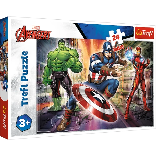 Puzzle - 24 Maxi - W świecie Avengersów - Trefl 14321