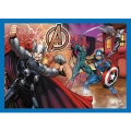Puzzle - 4w1 (25, 48, 50, 70) - Odważni Avengersi - Trefl 34386