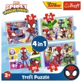 Puzzle - 4w1 (12, 15, 20, 24) - Ekipa Spiday`a - Trefl 34611