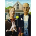 Puzzle - 500 - American Gothic: Psia Edycja - Trefl 37526