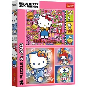 Puzzle - 2x200 - Hello Kitty i przyjaciele - Hello Kitty - Trefl 13336