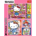 Puzzle - 2x200 - Hello Kitty i przyjaciele - Hello Kitty - Trefl 13336