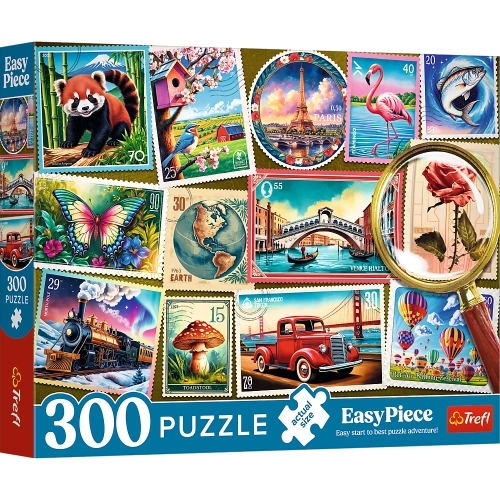 Puzzle - 300 EasyPiece - Znaczki pocztowe - Trefl 23100