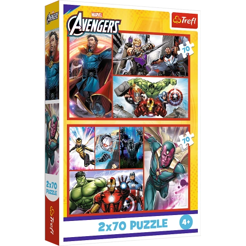 Puzzle - 2x70 - Zostań bohaterem - Avengers - Trefl 34439