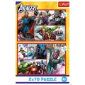 Puzzle - 2x70 - Zostań bohaterem - Avengers - Trefl 34439