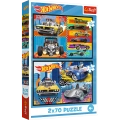 Puzzle - 2x70 - Samochodziki - Hot Wheels - Trefl 34442
