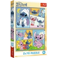 Puzzle - 2x70 - Ze Stitchem nie ma nudy - Disney Lilo i Stitch - Trefl 34444