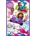 Puzzle - 3x80 - Kolorowe dni Gabby - Koci Domek Gabi - Trefl 34882