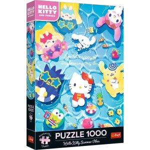 Puzzle - 1000 Premium Plus - Hello Kitty - Letni relaks - Trefl 12067