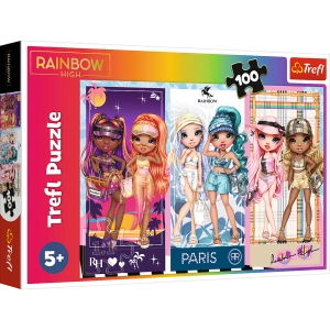 Puzzle - 100 - Tęczowe laleczki - Rainbow High - Trefl 16444