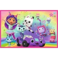 Puzzle - 2x24 - Zabawy z Gabby - Koci Domek Gabi - Trefl 34433