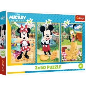 Puzzle - 3x50 - Myszki na wakacjach - Disney - Trefl 34881
