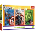 Puzzle - 3x50 - Twój bohater - Disney Marvel The Avengers - Trefl 34891