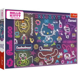 Puzzle - 500 - Neon Hello Kitty - Trefl 37523