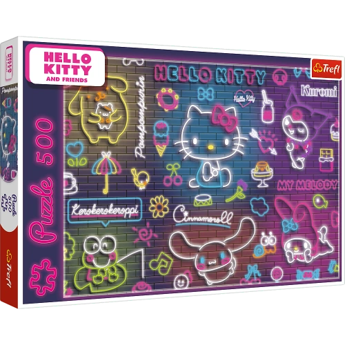 Puzzle - 500 - Neon Hello Kitty - Trefl 37523