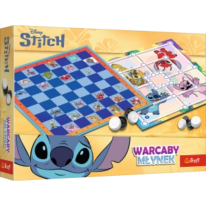 Gra planszowa Warcaby i Młynek Lilo & Stitch Trefl 02799