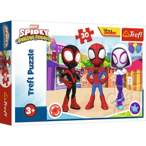 Puzzle - 30 - Przygody Spidey`a i przyjaciół - Trefl 18285