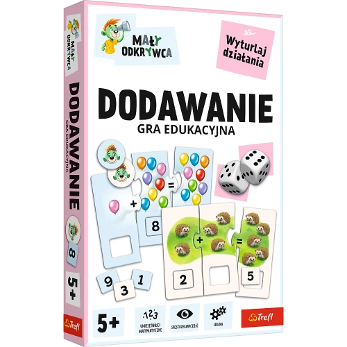Gra dla dzieci Dodawanie Mały odkrywca Trefl 02805