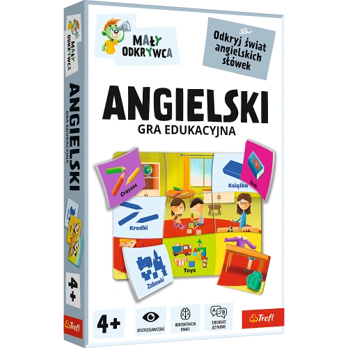 Gra dla dzieci Angielski Mały Odkrywca Trefl 02812