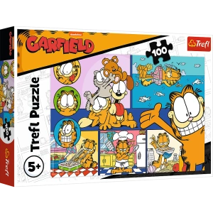 Puzzle - 100 - Leniwy Garfield - Trefl 16521