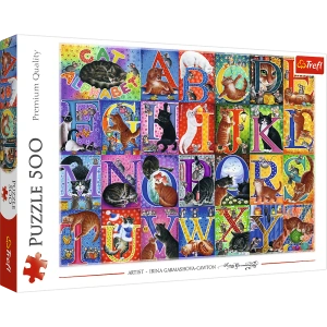 Puzzle - 500 - Koci alfabet - Trefl 37527