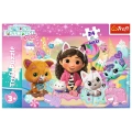 Puzzle - 24 Maxi - Koci Świat Gabby - Koci Domek Gabi - Trefl 14381